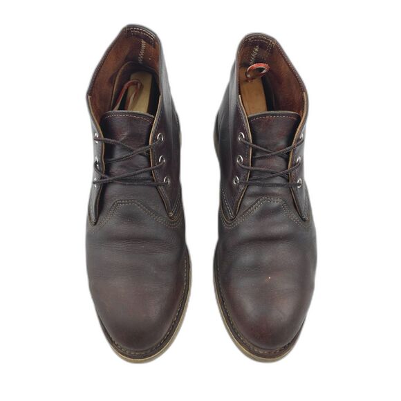 RED WING Work Chukka Oil Slick Leather Full Grain Western Boho Workwear Brown 11 - Picture 1 of 8
